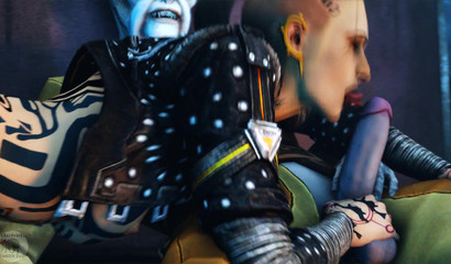 Javik Fucks Tattooed Jack From Mass Effect