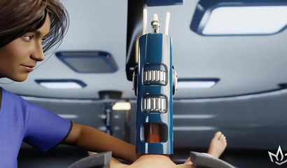 Anime girl knows how to help a guy cum