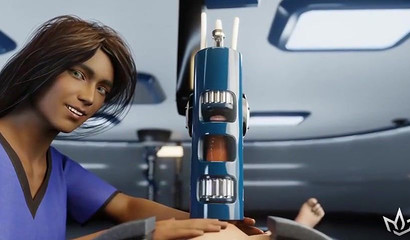 Anime girl knows how to help a guy cum