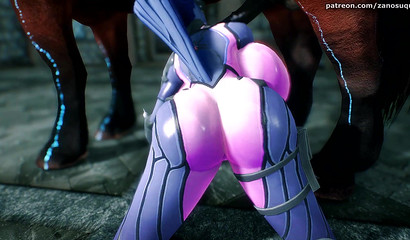 Horse Long Cock Fucks Big Tit Widowmaker (Overwatch)