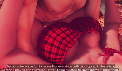 Redhead 3d beauty fucks with a guy in denim shorts