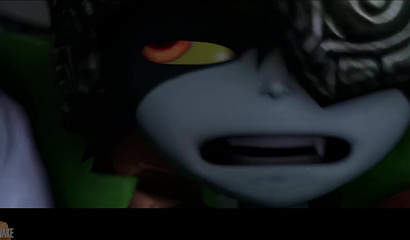 Link fucks little Midna in the wild forest (The Legend of Zelda)