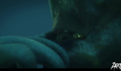 Resident Evil - Huge monster eats young girls