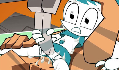 Porn cartoon where a young robot is fucked