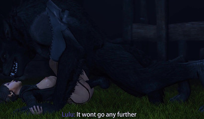 Sexy anime beauty loves to be fucked by a werewolf