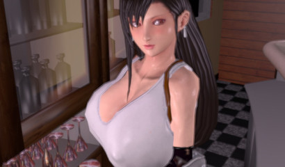 Guys Cum On Tifi's Face After Sex (Final Fantasy)