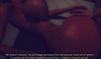 Futanari Fucks Big Cock Nurse In Hospital