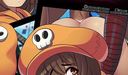 Futanari fucks girlfriend with nice ass