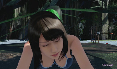 A giant dragonfly fucks a young beauty in a swamp