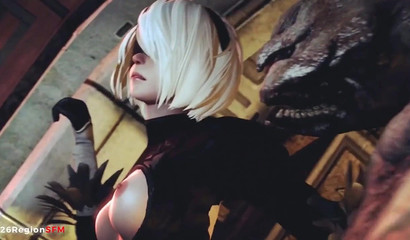 Monster Huge Cock Fucks 2B Whore (Nier Automata)
