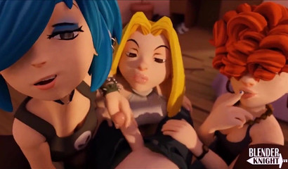 Step sister with girlfriends sucks brother's cock