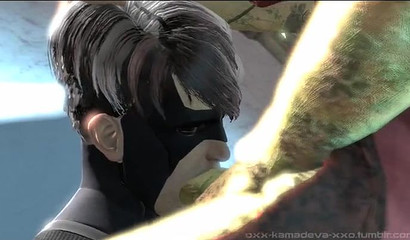 Wonder Woman mouth fucking another Batman character