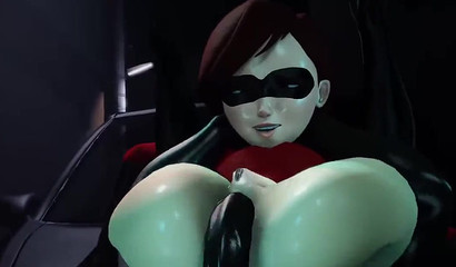 Anal rape of Helen Parr by a sexual maniac, dirty 3d porn