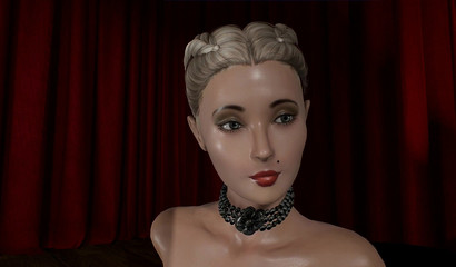 Curvy babe in heels fucks futanari