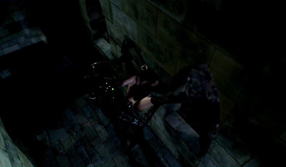 Swamp monster fucks a young girl in lingerie