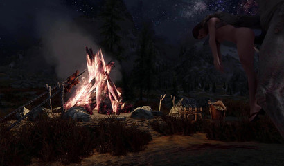 Anime giant fucks a girl in front of her boyfriend