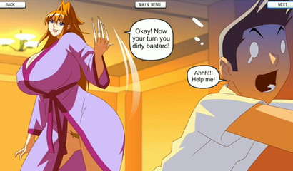 Sexy adventures of anime blonde with huge tits