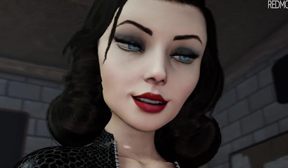Elizabeth plays with another character's cock from Bioshock