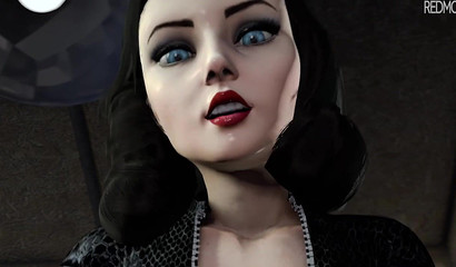 Elizabeth plays with another character's cock from Bioshock