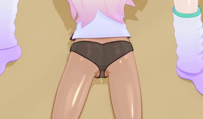 Lesbian sex of young anime girls