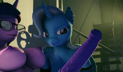 Furry porn where Twilight and Trixie fuck (My Little Pony)