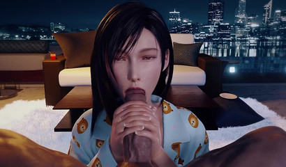 Tifa Lockhart Sucks Guy's Big Cock POV (Final Fantasy)