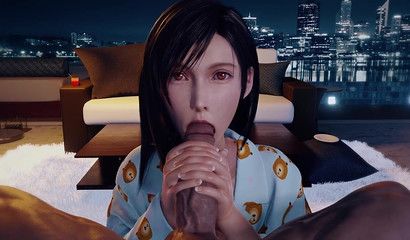 Tifa Lockhart Sucks Guy's Big Cock POV (Final Fantasy)