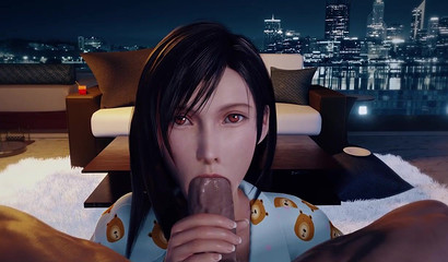 Tifa Lockhart Sucks Guy's Big Cock POV (Final Fantasy)