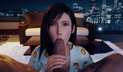 Tifa Lockhart Sucks Guy's Big Cock POV (Final Fantasy)