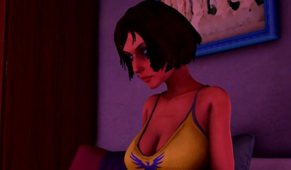 Elizabeth Bioshock Sucks Big Cock Through Mirror