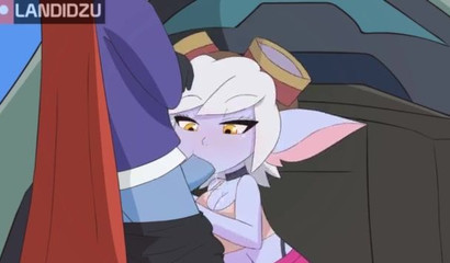 Porn cartoon with heroes of League of Legends