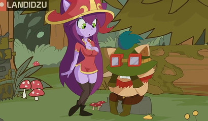 Porn cartoon with heroes of League of Legends