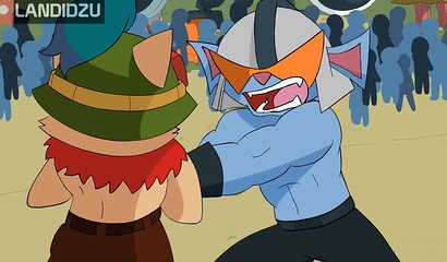 Porn cartoon with heroes of League of Legends