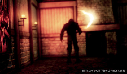 Horrible monster fucks Triss Merigold with big milkings (The Witcher)