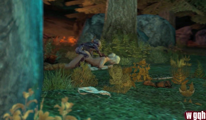 Monsters fuck blonde Cyril while Geralt sleeps (The Witcher)