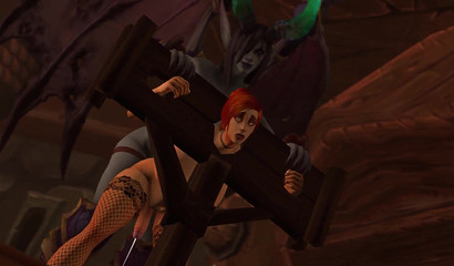 Sylvanas Windrunner Fucks Redhead Assumi in Shackles (World of Warcraft)