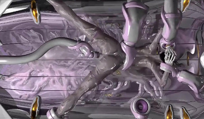 Anime girl with big tits gets fucked and filled with cum