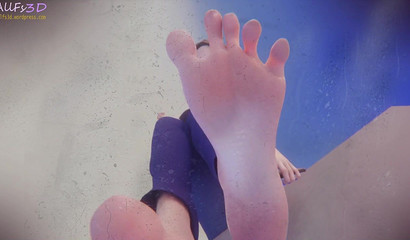 Virtual assistant shows beautiful toes