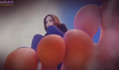 Virtual assistant shows beautiful toes