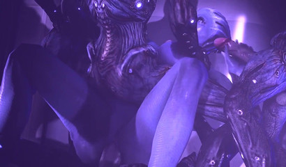 Liara T'Soni Sucks Big Monsters Cocks (Mass Effect)