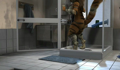 Porn furry masturbation in the shower