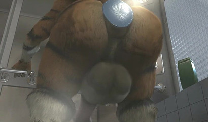 Porn furry masturbation in the shower