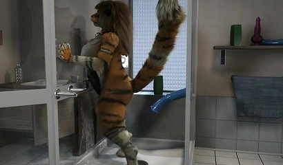 Porn furry masturbation in the shower