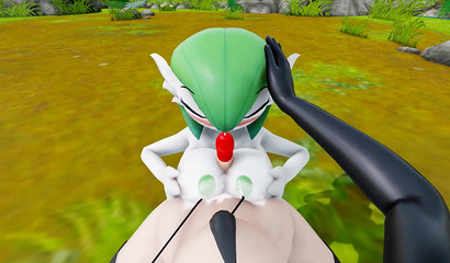 Futa Jessie Licks Gardevoir's Pussy On A Rock (Pokemon)
