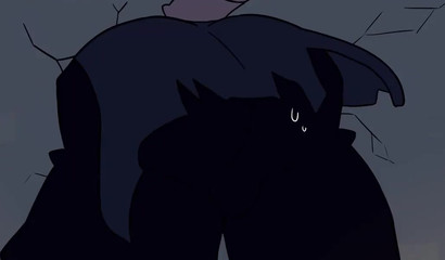 Furry fucks a green monster with big balls