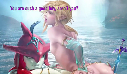 Aquaman fucks slim blonde with double cock in water