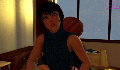 Young Futanari Students Fuck In Class