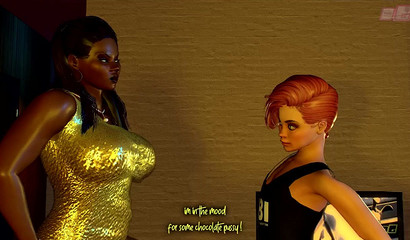 Ebony Futa Fucks White Futanari Monday