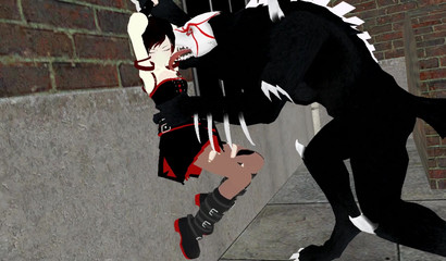 Black monster rapes a student in hard hentai porn