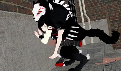 Black monster rapes a student in hard hentai porn